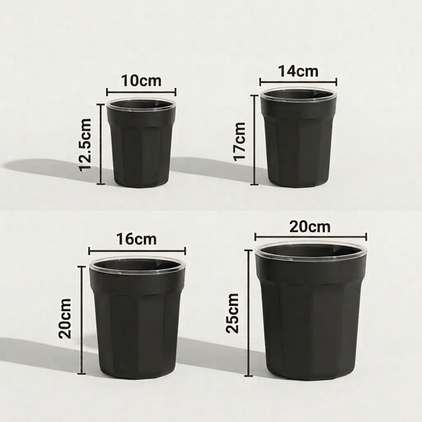 Black ClearView Pot Set