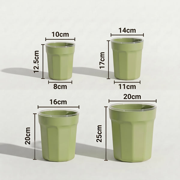 Green ClearView Pot Set