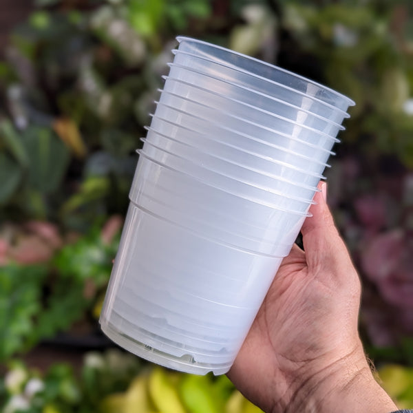 Clear Plastic TEKU Pot 120mm
